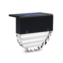 Luminárias solares externas para escadas, à prova d'água, com sensor de movimento, LED, para postes de jardim e cercas, fáceis de instalar e