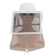Square Folding Veil, Professional Beekeeper Hat For Reliable Defense Against Nature's Buzz