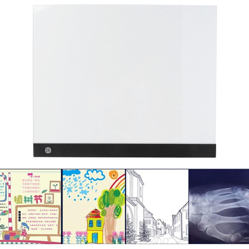 Light Table LED Light Pad Tracer, Ultra Thin Adjustable Brightness Light Board with USB Cable for Sketching 2
