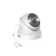 5MP PoE Security Camera with Color Night Vision, 2-Way Audio, IP66 Weatherproof, Person Vehicle Detection, Micro SD Slot