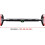 Adjustable pullup bar for indoor use, extendable 65–140 cm, secure, 3 sizes 4