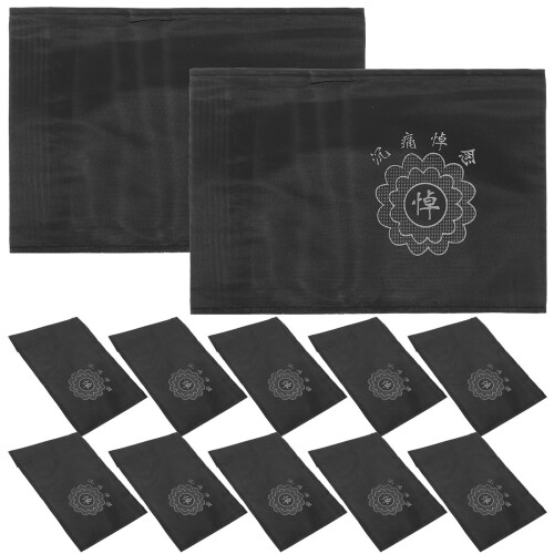30 Unidades De Braçadeiras Pretas Para Cerimônia De Funeral