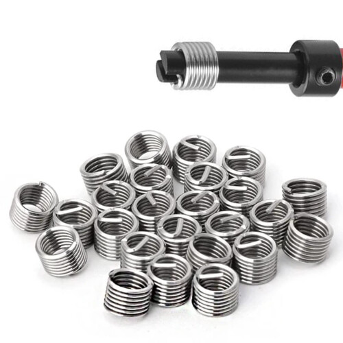 30PCS M6 Thread  Kit Insert Tool Set Durable Speed Steel with Case 2