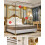 Princess Bed Canopy for Girls with BugBlocking Mesh, Romantic Lace, Detachable Double Layer 4