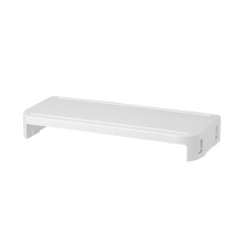 Support d'écran d'ordinateur pour bureau, surélève-Blanc