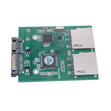Doppelter SDHC-zu-SATA-Laufwerkskonverter unterstützt 128 GB-A