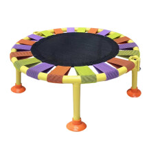 Fitness Trampoline with 165 lbs Capacity, Silent AntiSlip Waterproof Foldable Design for Indoor Workout