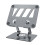 Support de téléphone portable en métal élégant support de-Gris 1