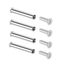 4pcs Computer Fan Screws for 25mm Thickness Fan Cooling-White