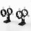 Adjustable Finder Scope Mount Pointer Holder Guide Tube Rings 2832mm (Black) 5