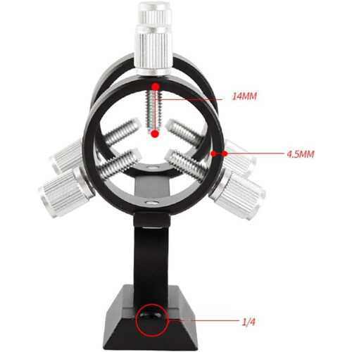 Adjustable Finder Scope Mount Pointer Holder Guide Tube Rings 2832mm (Black) 2