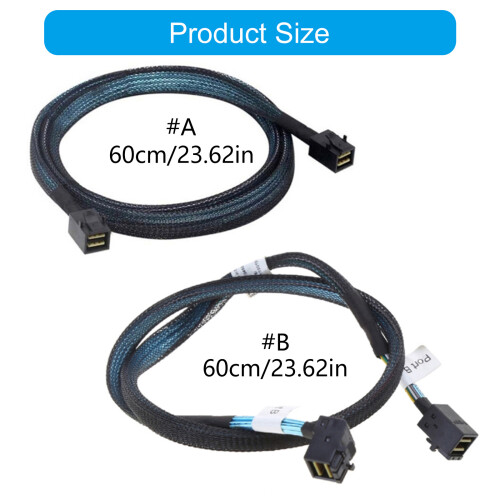 Adaptateur de câble polyvalent SFF 8643 vers SFF 8643 avec-B 1
