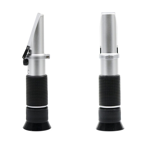 3in1 Handheld Refractometer Brix  Alcohol Refractometer 025% Vol 040% Brix ATC Wine Refractometer 1
