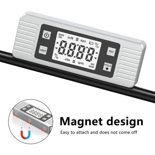 Digital Protractor Inclinometer Level Angle Meter With Magnetic Base, 90Degree Ruler, Digital Level Box Ref: 9460 1