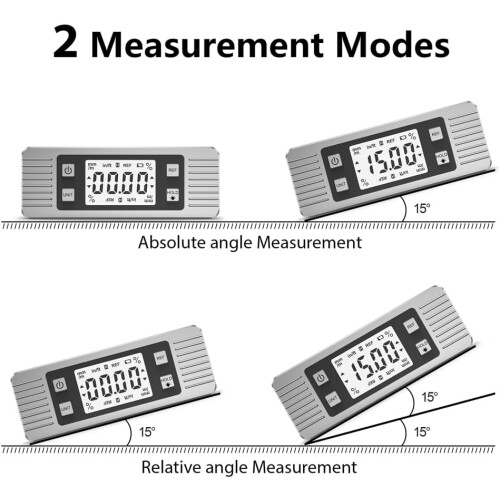 Digital Protractor Inclinometer Level Angle Meter With Magnetic Base, 90Degree Ruler, Digital Level Box 1