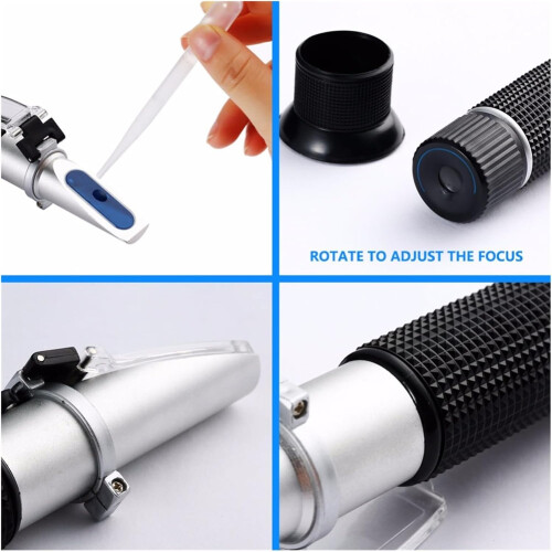 Digital Refractometer 28-62% Sugar Meter for Fruit Sweetness Testing High Concentration Cutting Fluid Compatibility 2