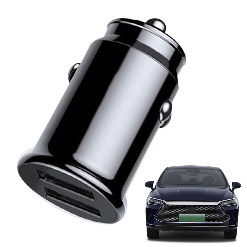 Fast Charging Car Charger Dual Usb 3.1A Multiport Adapter With Safety Protection For Phones And Tablets Black 9189345091421