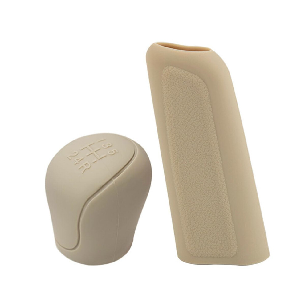 Car Handbrake Handle Cover For Audi S3 Sportback 2013-2020, Gear Grip Protective Interior Accessory Beige 9426802353037