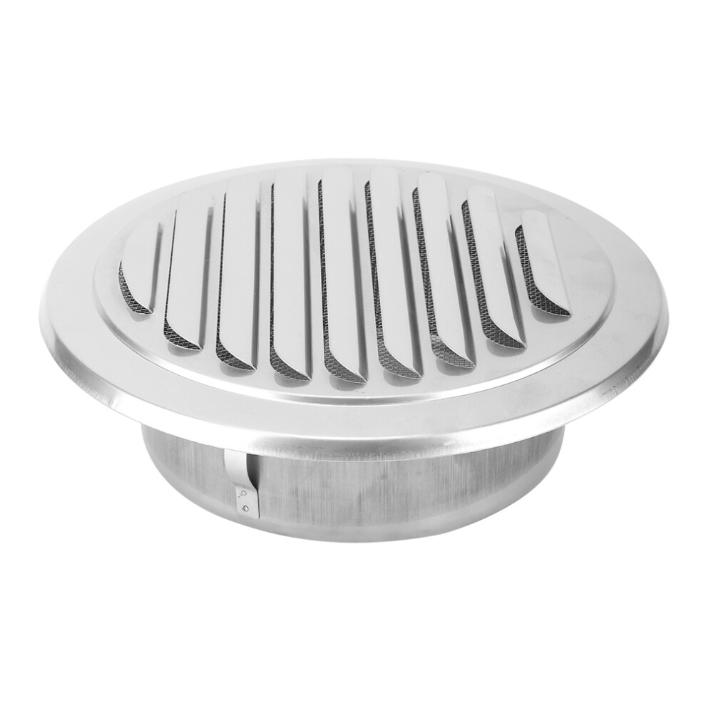 Round Vent Cover, Stainless Steel Air Vents For Indoor Freshness, Louver Grille Cover Ensuring Windproof, Rainproof Performance For Kitchen, 9340258794650