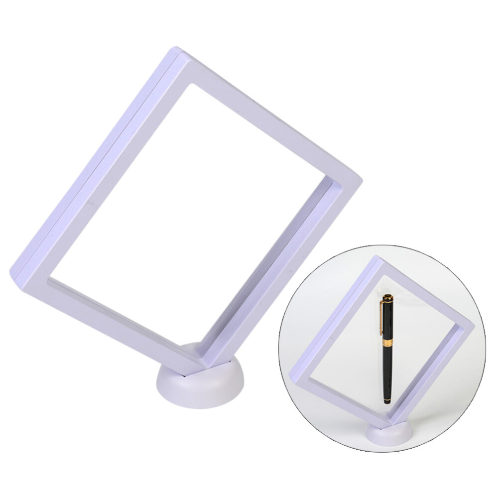 Artisanal Collectible Showcase, 3D Floating Frame, Clear Crystal Membrane Enclosure For Antiques, Jewelry, Medals, Multipurpose Storage For Home & 9169997902177