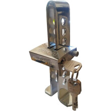 Candado de embrague portátil y práctico, sistema de seguridad para vehículos con bloqueo automático y 8 orificios ajustables. 4 modelos