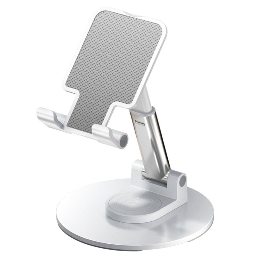 Desk Phone Stand, Adjustable Height & Angle 360-Degree Rotating Stand, Stable Base Support For Office & Home Use, Fully Collapsible & 9138057163810