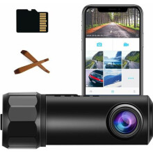 Dash Cam4Cars le Tógáil Teasfhriotaíoch, Rialú Gutha, Taifeach Iomlán HD1080P, Lionsa Uillinn Leathan, Radharc Oíche, Braiteoir-G, 4Safe &