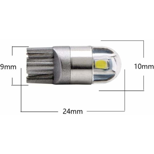 Λαμπτήρες LED T10 3030 2Smd, Ενεργειακά αποδοτικοί εσωτερικοί λαμπτήρες αυτοκινήτου για 1
