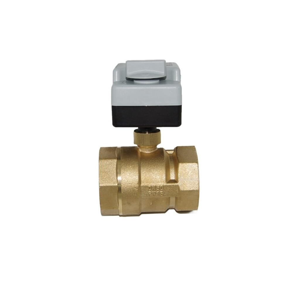 Electric Ball Valve Ac 220V Motorized Three Way Female Thread Easy Flow Control Dn15 Dn20 Dn25 Dn40 9412369242679