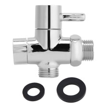 High Quality Ceramic Valve Core Bidet Tee Connector, Leakproof 3-way Adapter With Shut-off Valve For Bidet Easy Installation And Thickened And