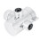 Sleek Three-Way Shower Switch, ABS And Brass Construction For Robust Durability, Universal G1/2" Threaded Connection Offers Seamless Integration 7