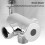 Sleek Three-Way Shower Switch, ABS And Brass Construction For Robust Durability, Universal G1/2" Threaded Connection Offers Seamless Integration 8