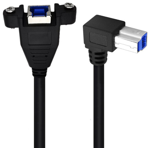 USB 3.0 Cable 90 Degree Angled USB 3.0 Printers Cable for-left