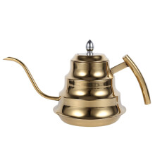 Pour Over Coffee Kettle 1.2L Stainless Steel Gooseneck with Precise Pouring Gold CoolTouch Handle