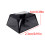 Capuchons de-Touches d'angle mort de couleur transparente 4