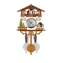 Cuckoo Clock, Cuckoo Clock, Wooden Pendulum, Swinging Bird, Decorative Hanging Time, Alarm Clock, Living Room, Home Decoration(4)