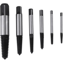 Juego esencial de extractores de tornillos para tuberías dañadas, kit para extraer tornillos rotos y desgastados con caja de almacenamiento,