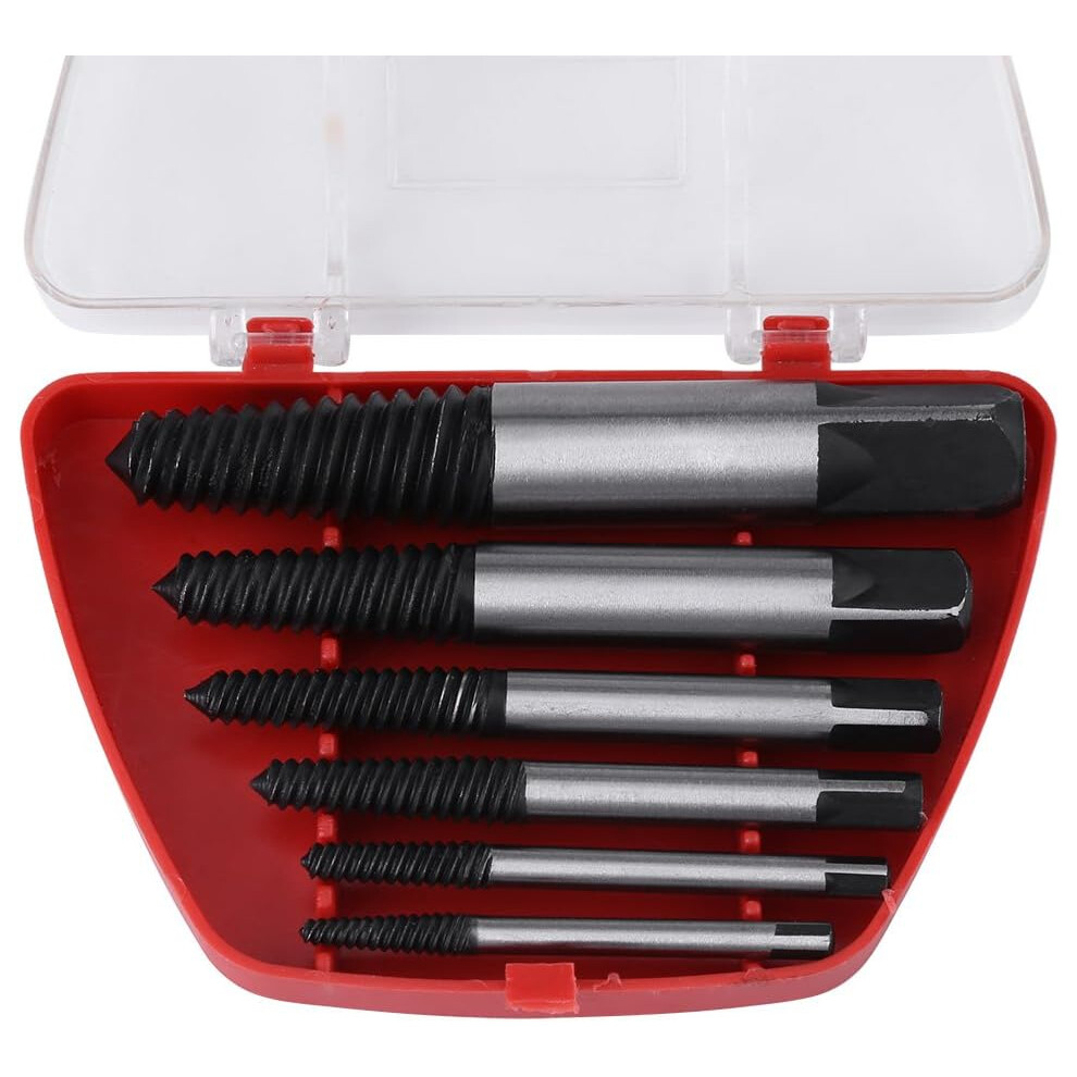 Damaged Screws Extractor Set For Home Professional Technicians, Tool Steel Extractors With Left Handed Spiral Flute For Removing Embedded Rusty 9004841614274