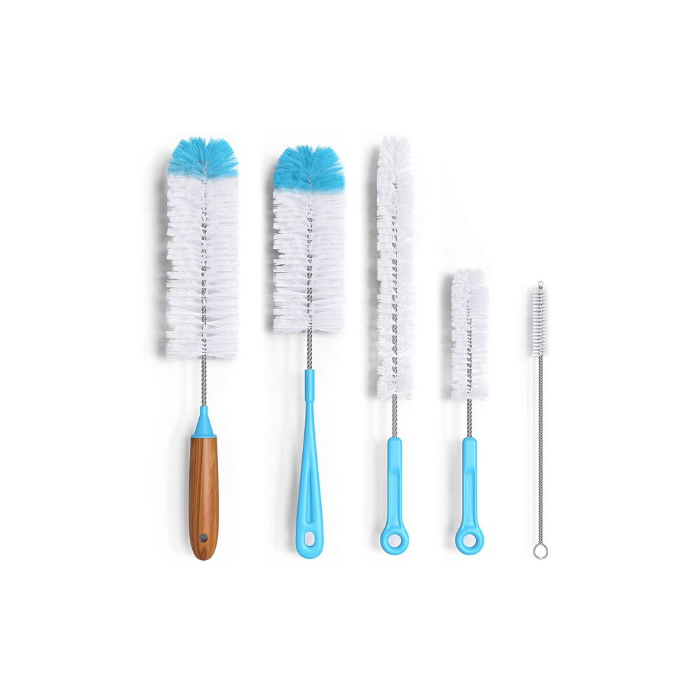 Bottle Brush Cleaner With Stainless Steel Durability, Narrow Neck Cleaning Becomes Effortless, Flexible Wire Adapts To Various Container Shapes (5-image-OPC-PPPMX89-NEW