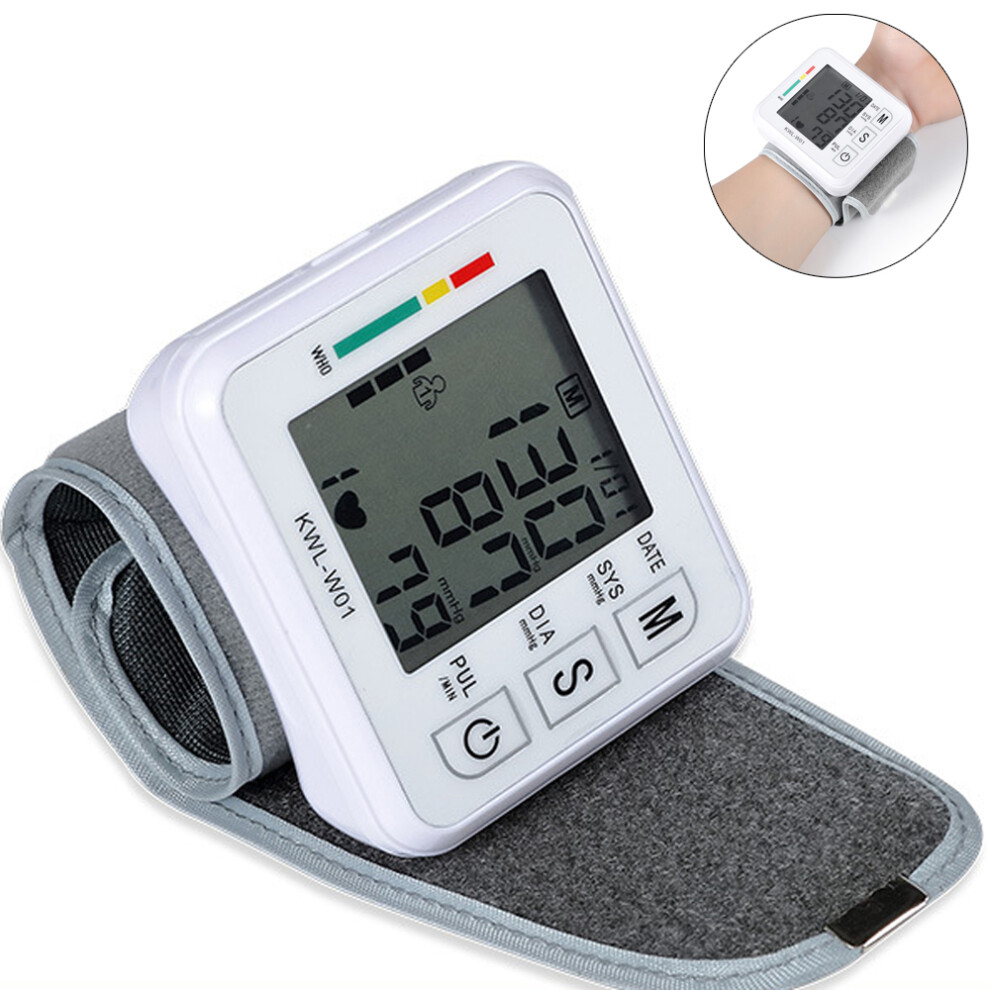Wrist Monitor,Healthcare Device,High Blood Pressure Alert,Adjustable Wrist Cuff,Easy Operation,With Dual User Memory,Supports Kpa And Mmhg Units
