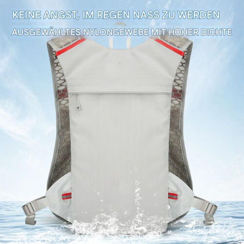 Sports Hydration Pack, Hydration Bubble Water Backpack  Running Vest Grey B 1