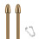 2PC Fine Point Tip Smooth Ballpoint Nib for  Scribe-Taper Brass 1