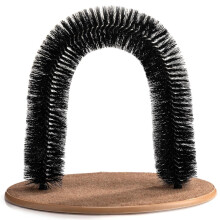 Brinquedo de higiene Arch para gatos, para uma higiene perfeita, auto-higienizador com fixação por parafuso, almofadas de limpeza de pelos,