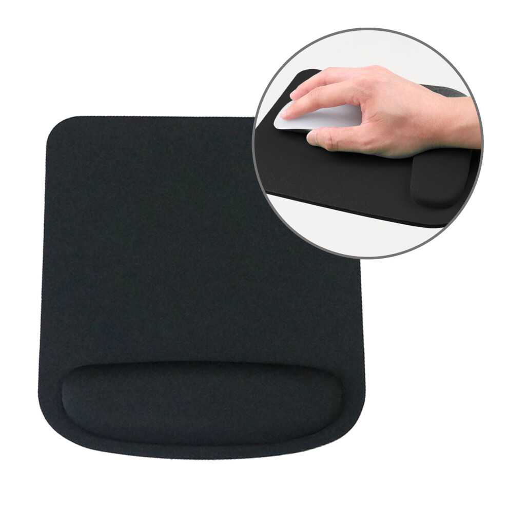Ergonomic Mouse Pad With Wrist Rest Support Mousepad With- Black 7732000484858