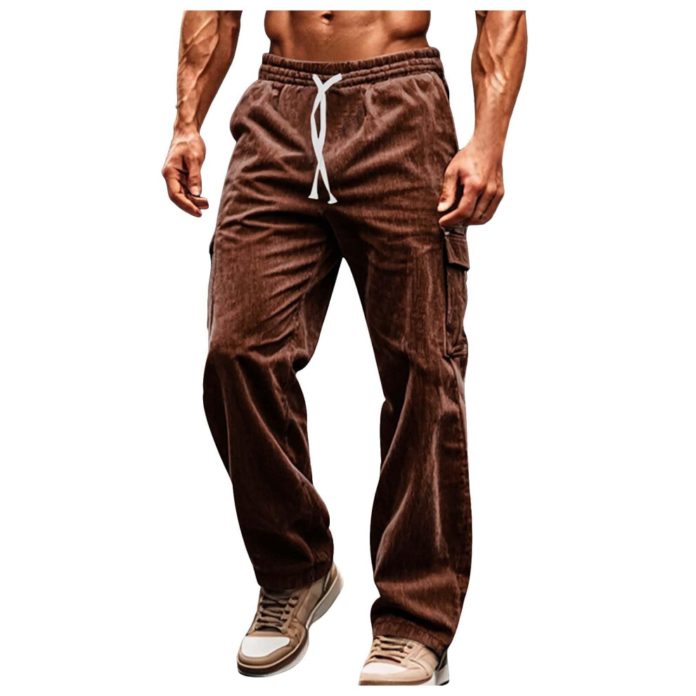 Men's Corduroy Trousers, Cargo Trousers, Plain Work Trousers, Vintage American Trousers 9365049999953