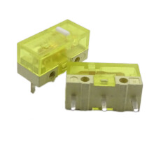 2pcs Huano Micro Switches 120Millions Clicks-Transparent Yellow