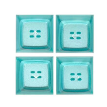 Capuchons de touches de rétroéclairage ABS, hauteur EMA-Bleu