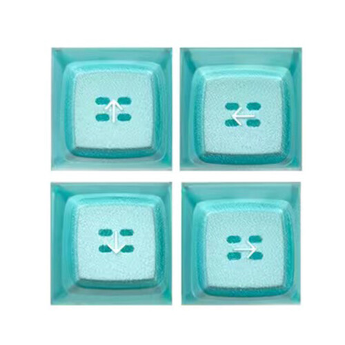 Capuchons de touches de rétroéclairage ABS, hauteur EMA-Bleu