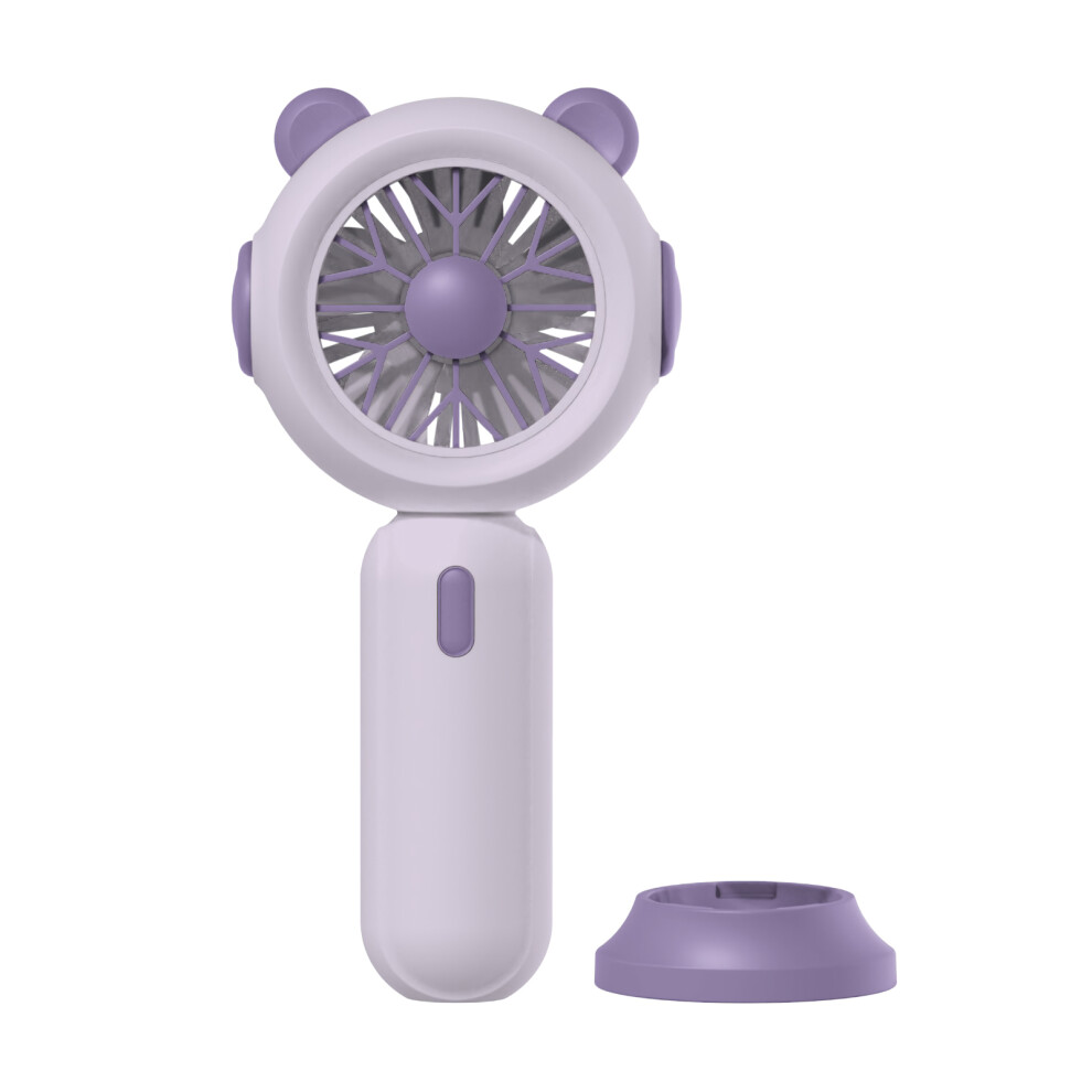 Camping Fan Battery Operated Mini Handheld Fan 3 Speed- Purple 7732000484551