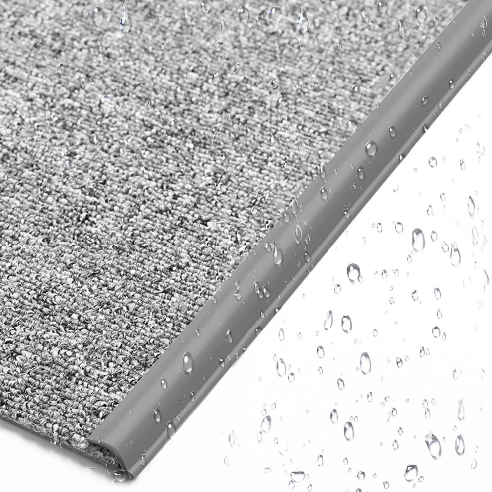 Grey Pvc Floor Transition Strip Edge Protection Strip 45Ft Carpet Edge Cladding 9365049000529